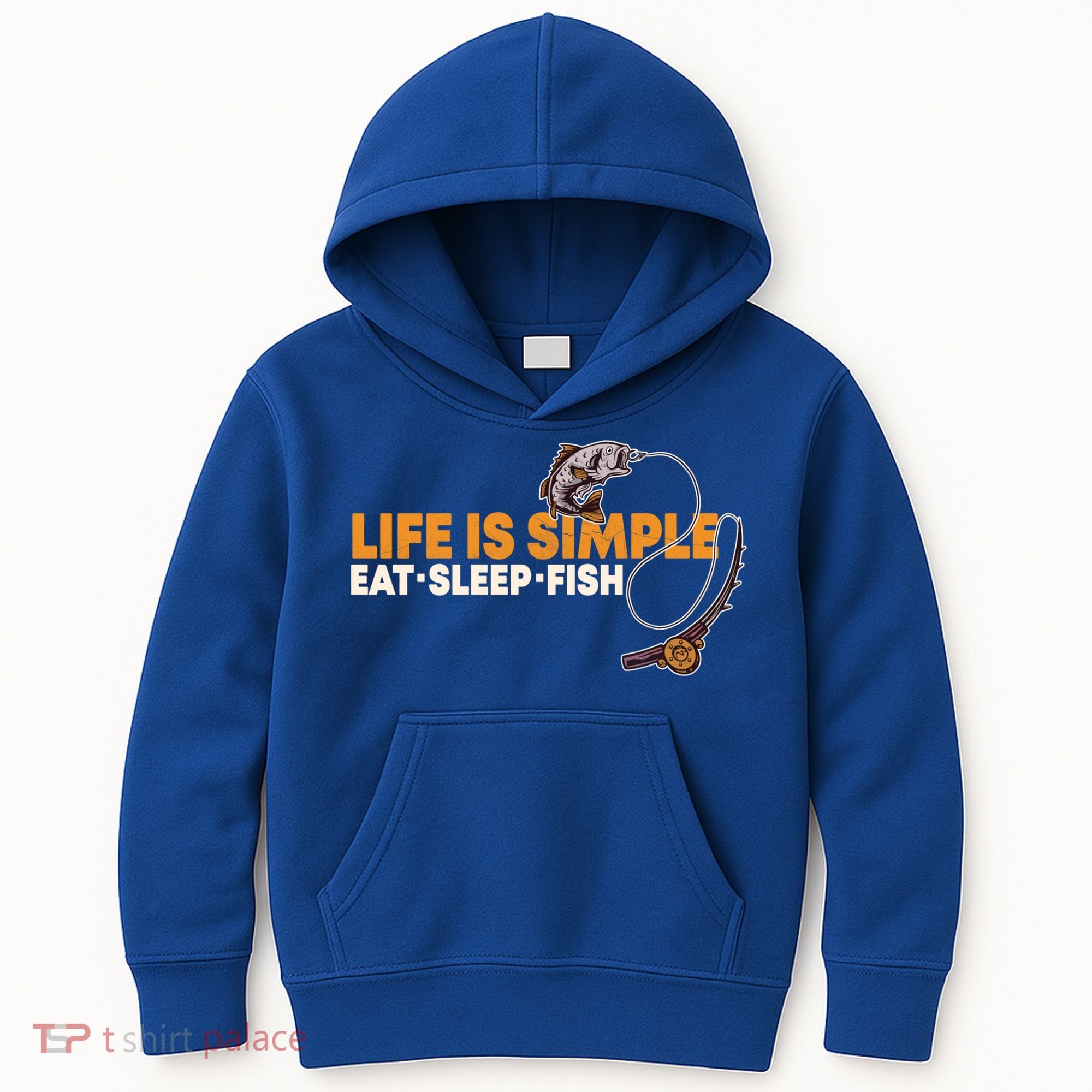 Life Is Simple Eat Sleep Fish Fisher Theme S Cool Gift Kids Hoodie