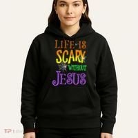 Life Is Scary Without Jesus Halloween Costume Hoodie thumb 5