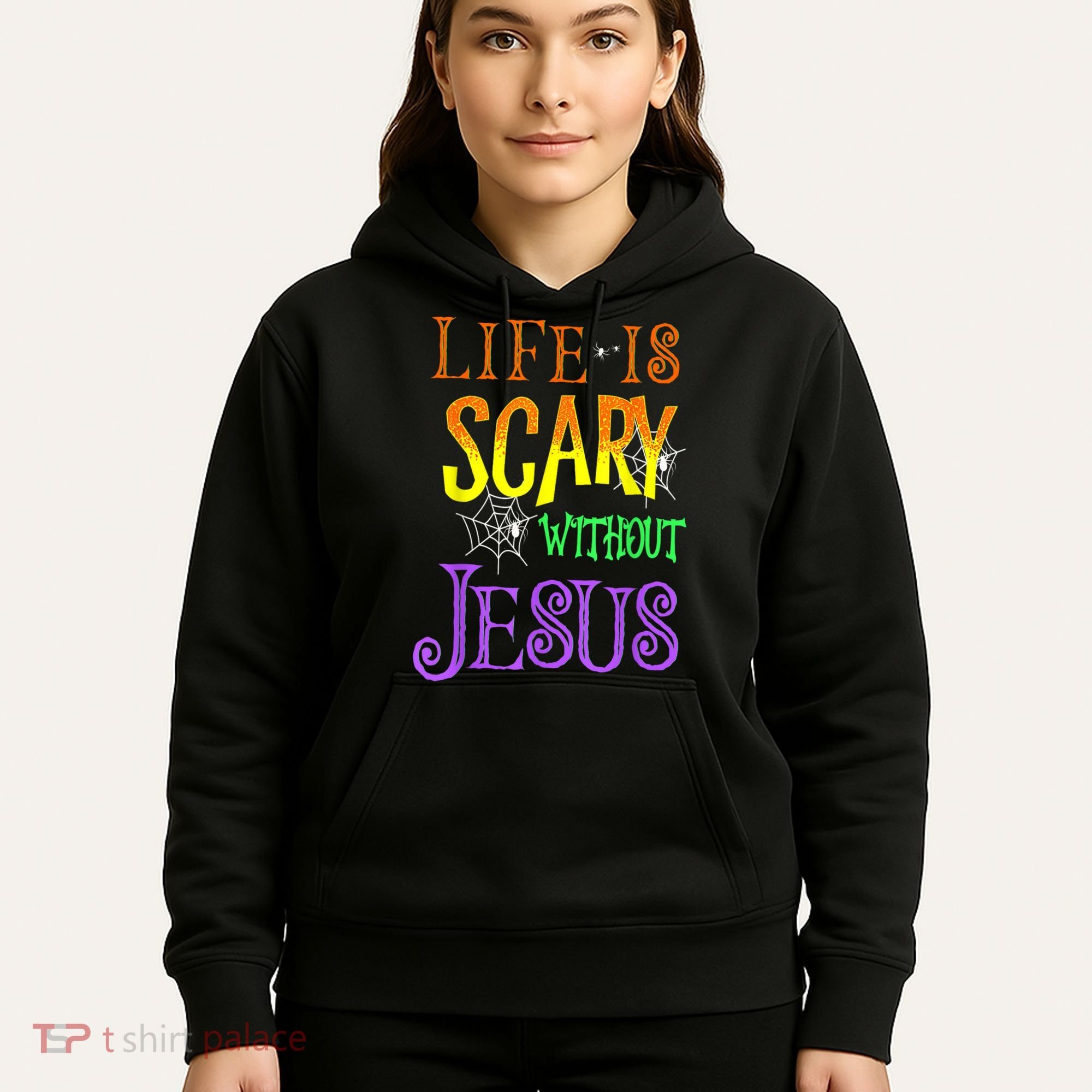Life Is Scary Without Jesus Halloween Costume Hoodie