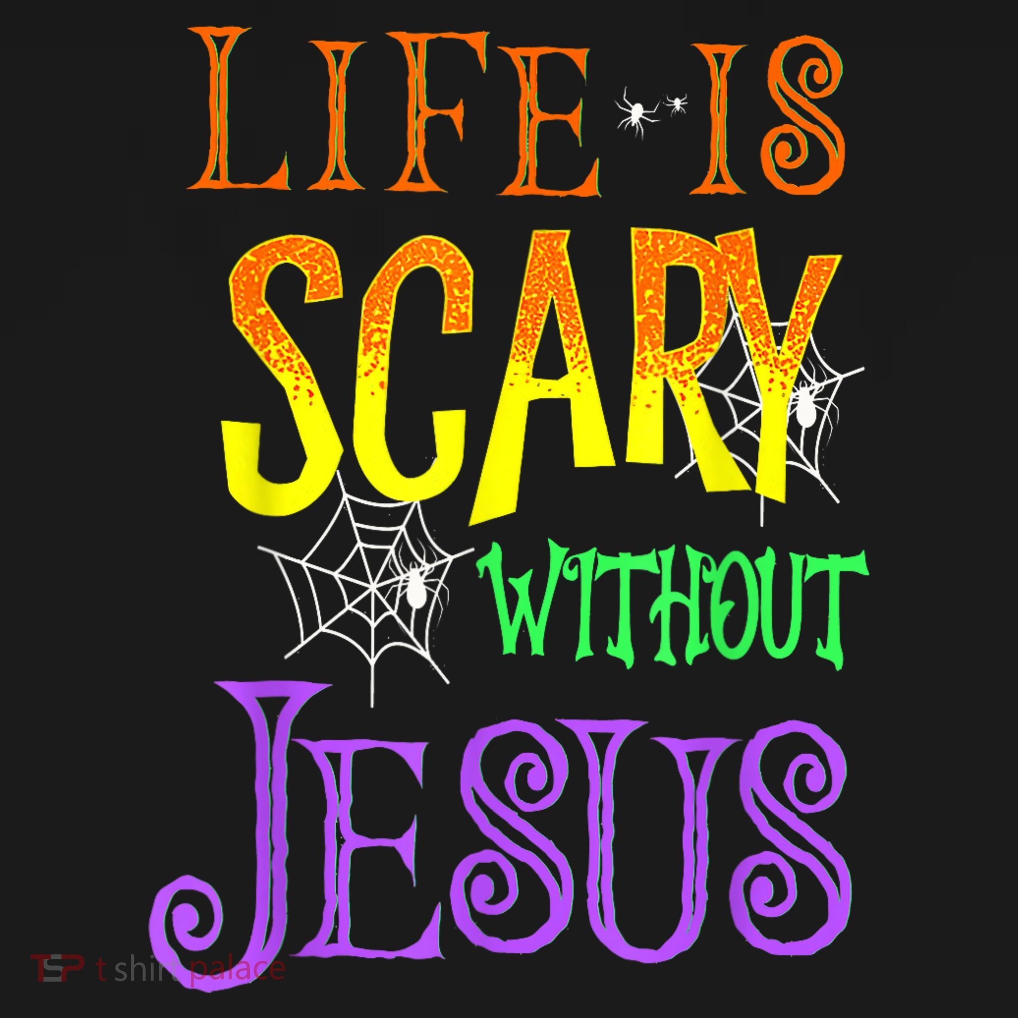 Life Is Scary Without Jesus Halloween Costume Kids Sweatshirt