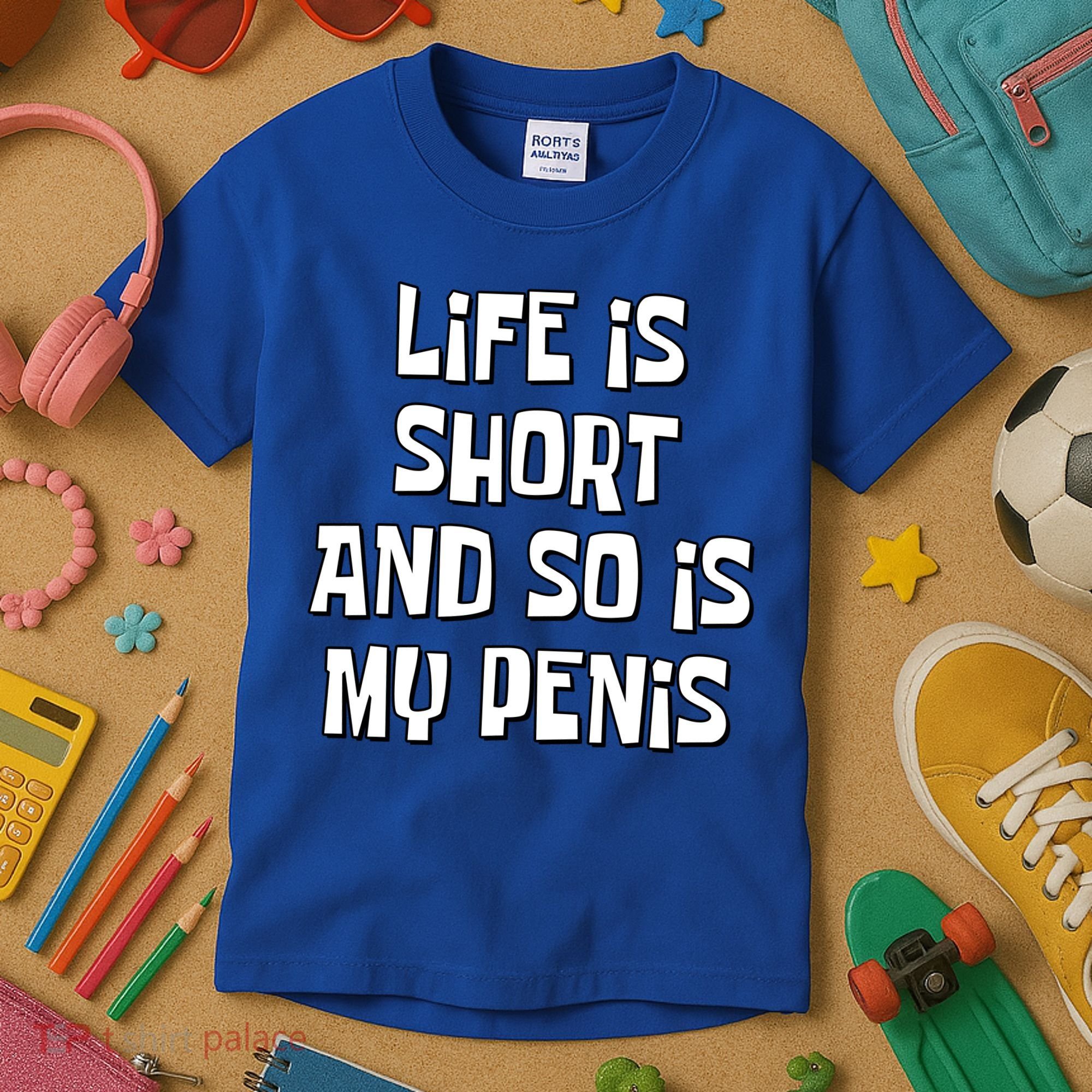 Life Is Short And So Is My Penis Funny Kids T-Shirt