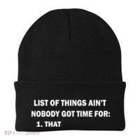 List of things Ain't nobody got time for: 1. That Beanie thumb 0