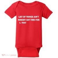 List of things Ain't nobody got time for: 1. That Baby Bodysuit thumb 0