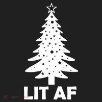 Lit AF Christmas Tree Women's Sweatshirt thumb 2