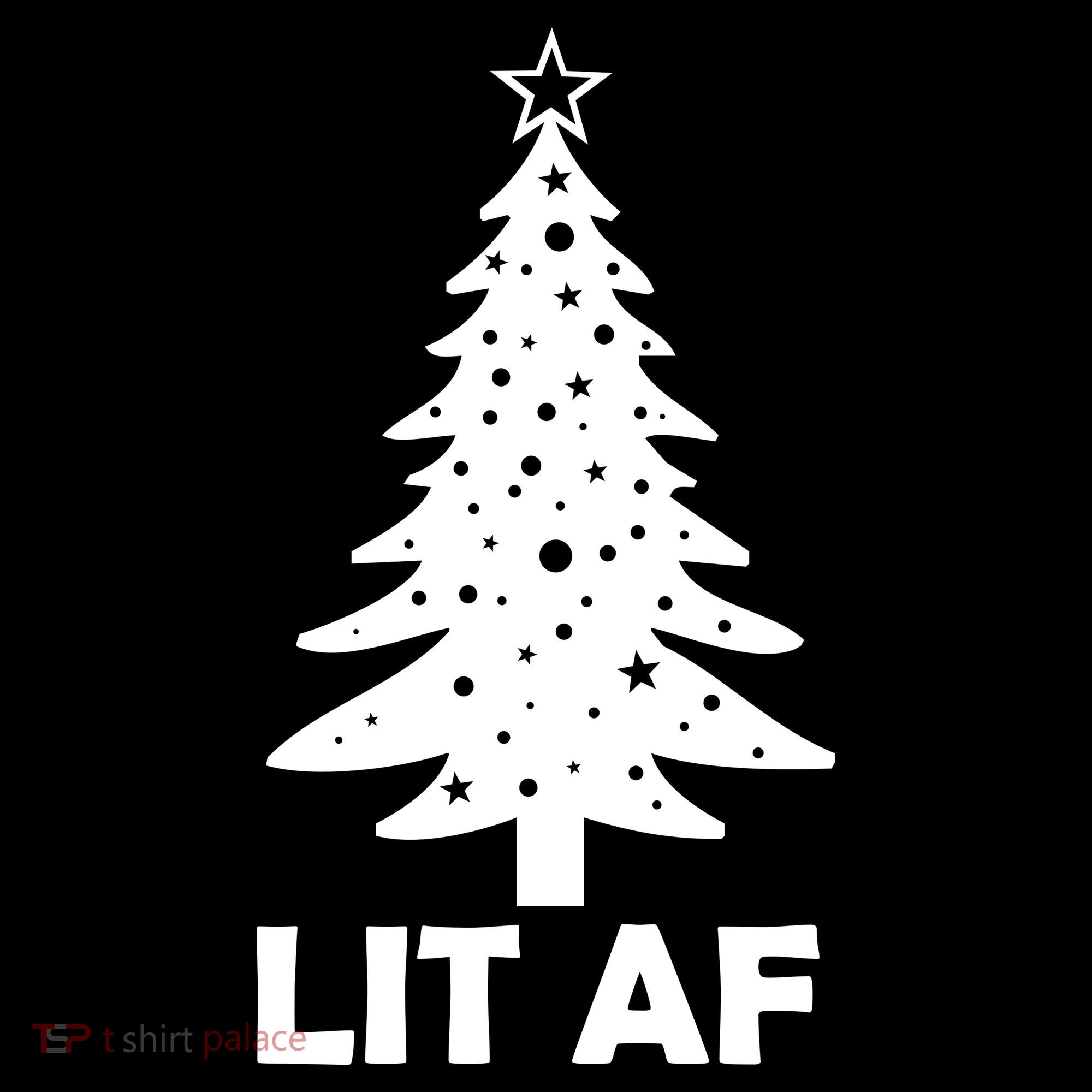Lit AF Christmas Tree Doggie Tank