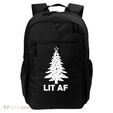 Lit AF Christmas Tree Backpack
