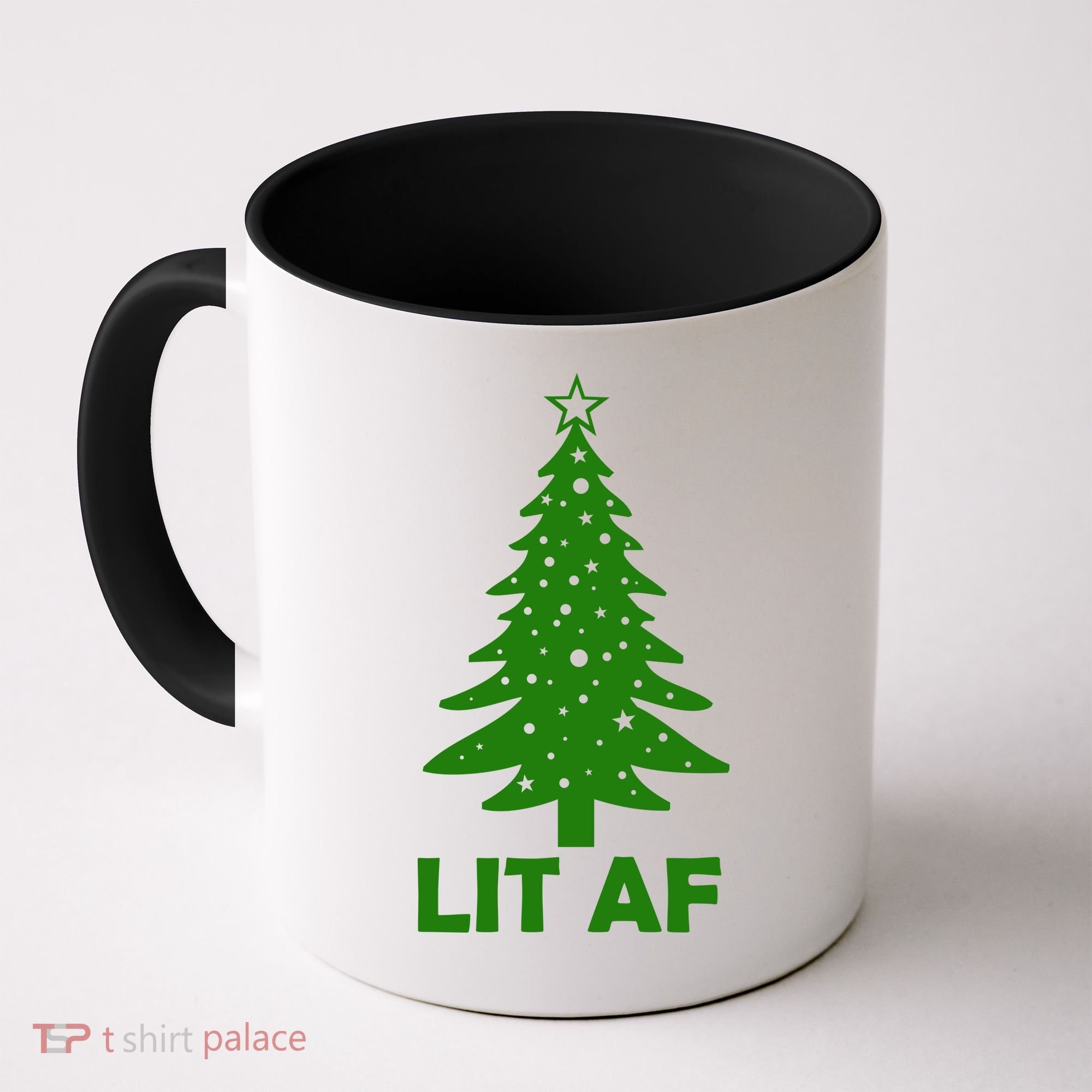 Lit AF Christmas Tree Coffee Mug