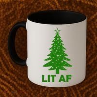 Lit AF Christmas Tree Coffee Mug thumb 2