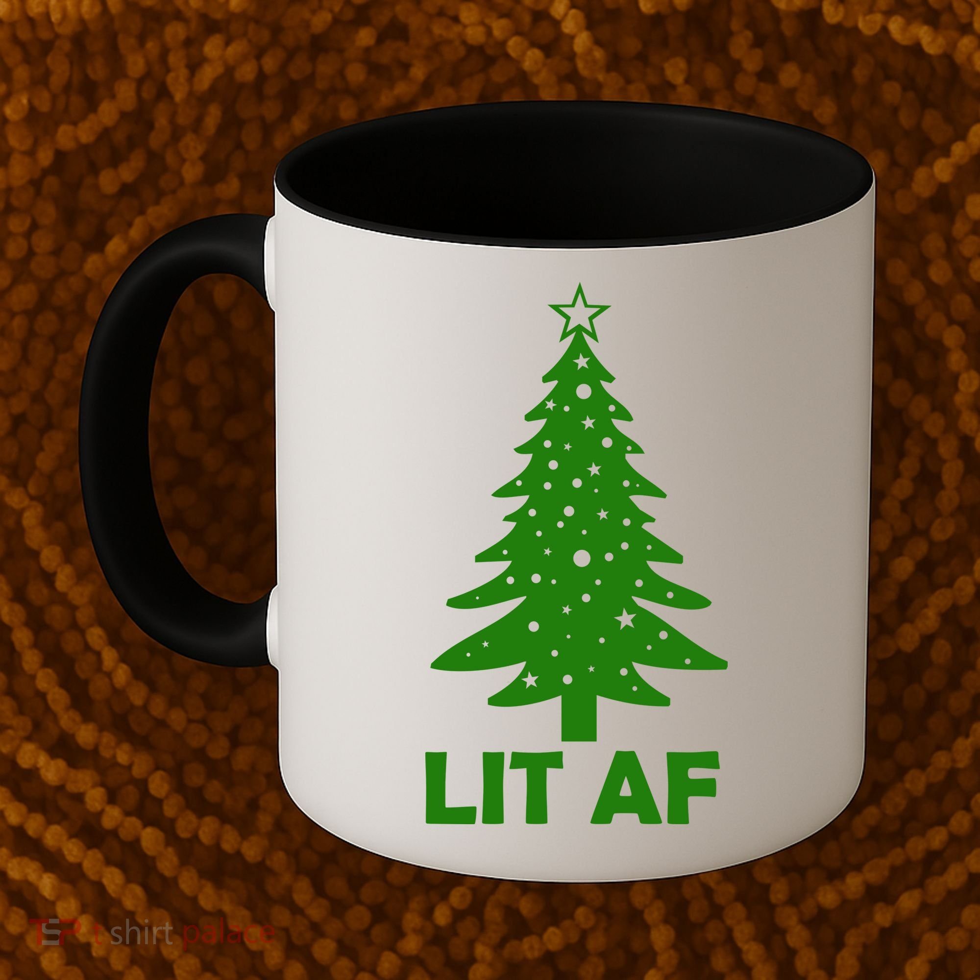 Lit AF Christmas Tree Coffee Mug