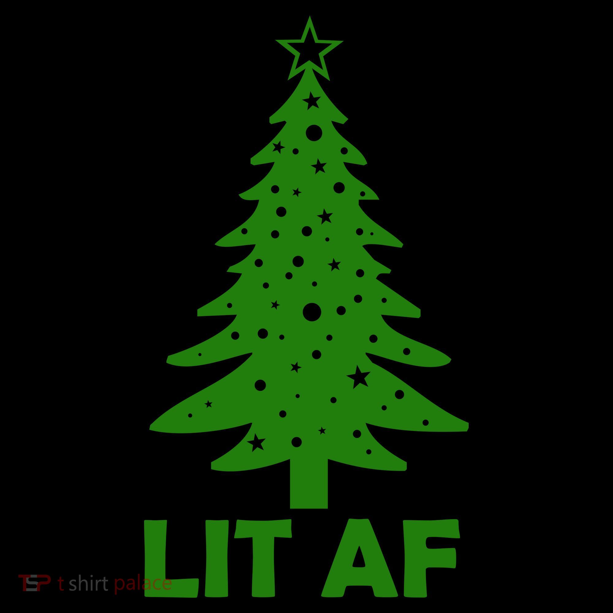 Lit AF Christmas Tree Coffee Mug