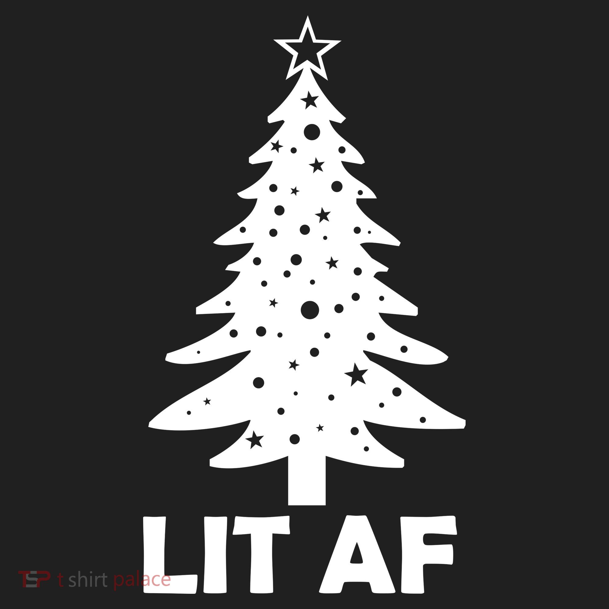Lit AF Christmas Tree Tumbler