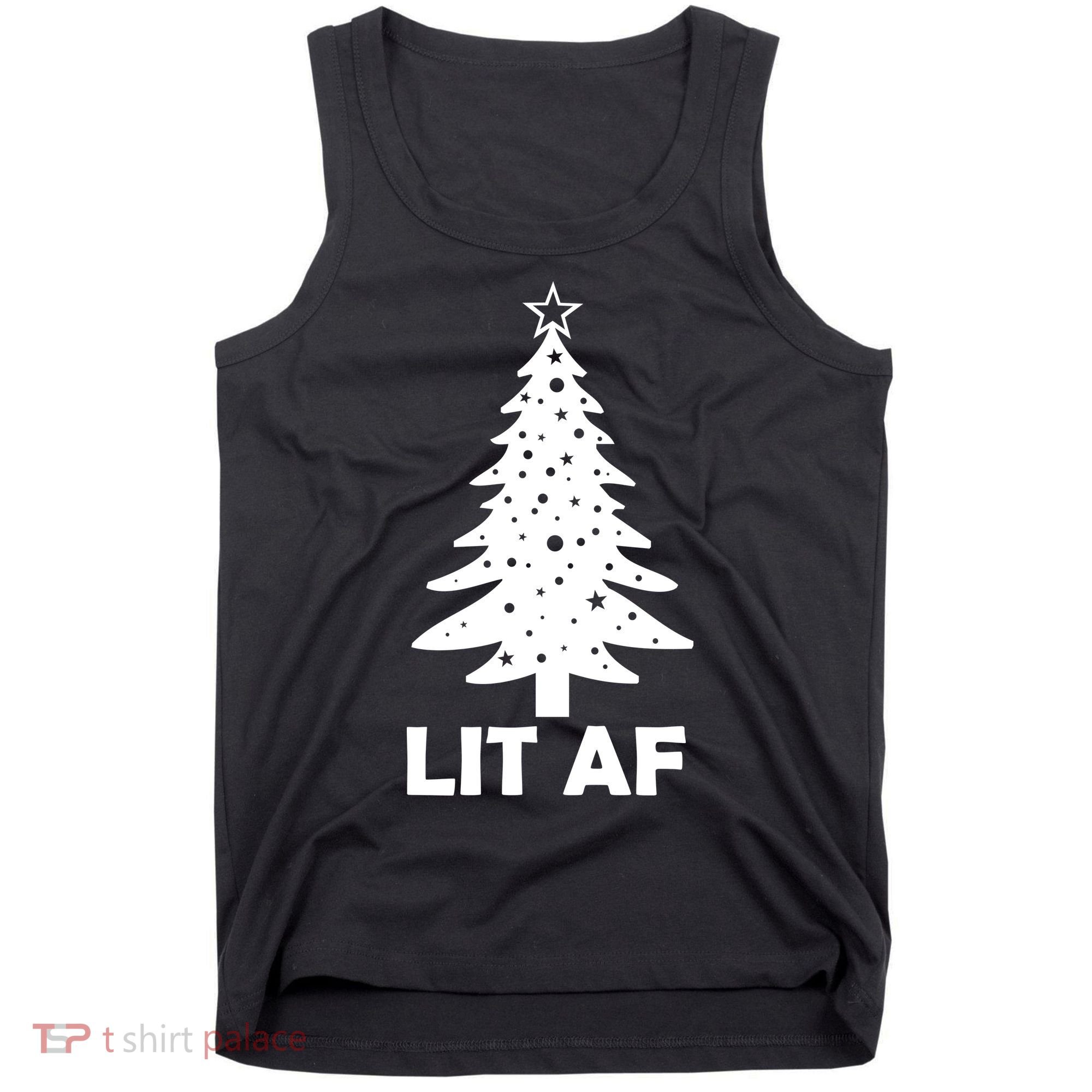 Lit AF Christmas Tree Tank Top