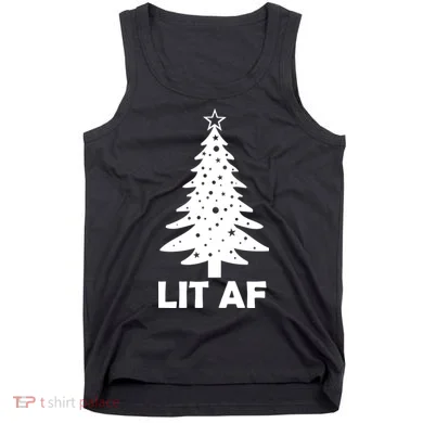 Lit AF Christmas Tree Tank Top