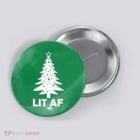 Lit AF Christmas Tree Button thumb 0