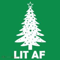 Lit AF Christmas Tree Mousepad thumb 1