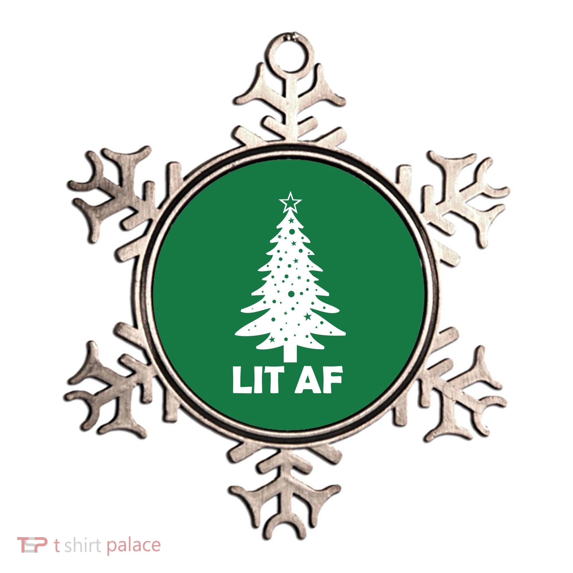 Lit AF Christmas Tree Ornament
