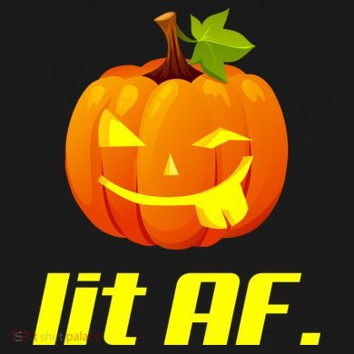 Lit AF Funny Halloween Jack O Lantern Pumpkin Women's Tank Top