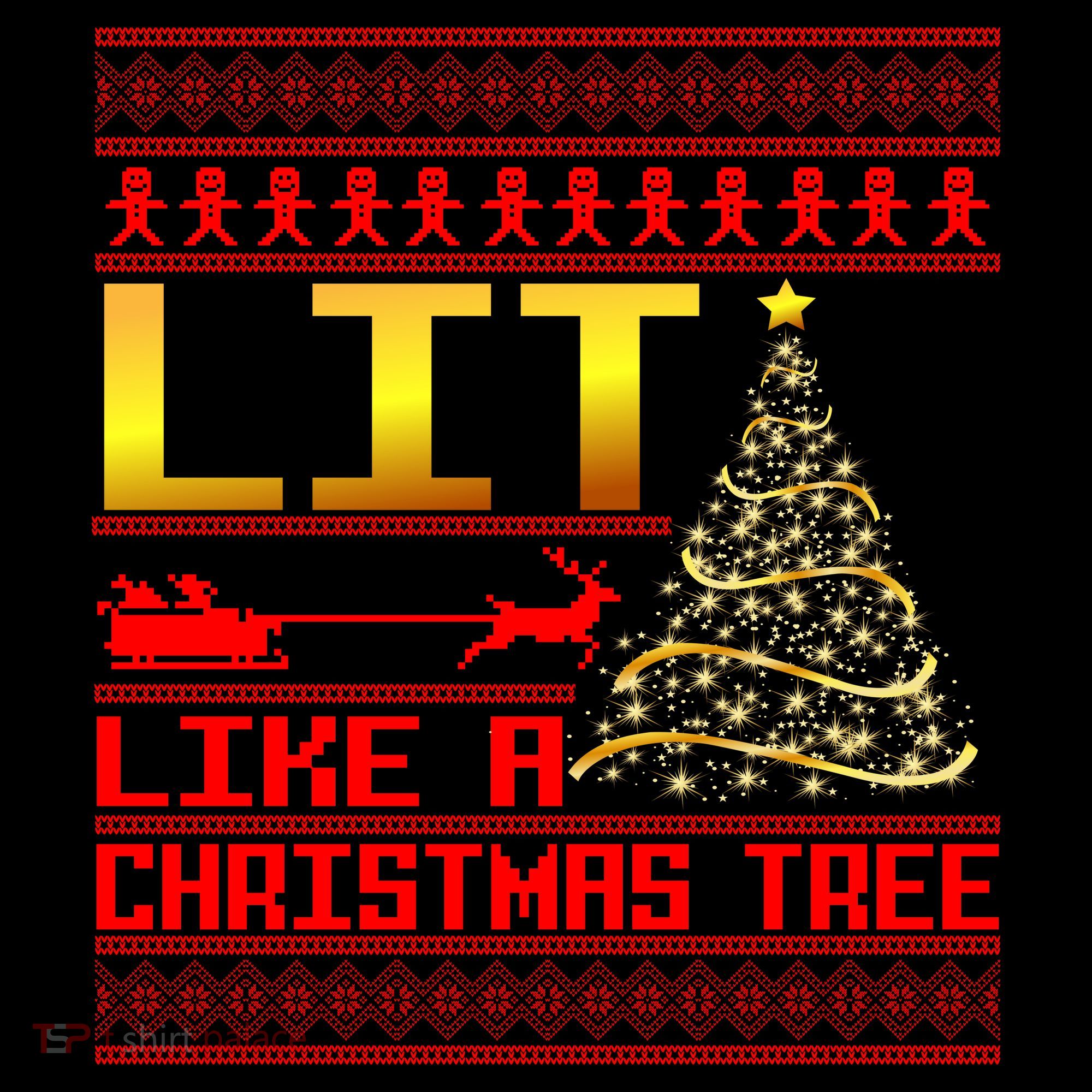 Lit Like a Christmas Tree Funny Ugly Christmas Coffee Mug