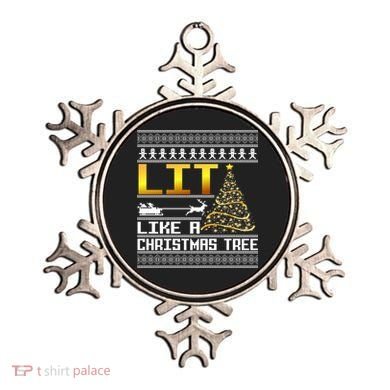 Lit Like a Christmas Tree Funny Ugly Christmas Ornament