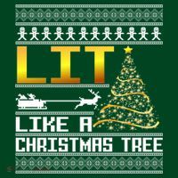 Lit Like a Christmas Tree Funny Ugly Christmas Hoodie thumb 7
