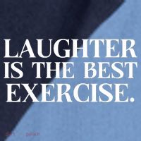 Laughter Is The Best Exercise Laughter Is The Best Medicine Funny Saying Raglan Baseball Sleeve Shirt thumb 2