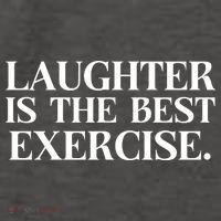 Laughter Is The Best Exercise Laughter Is The Best Medicine Funny Saying Vector Backpack thumb 2