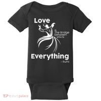Love Is The Bridge Between You And Everything. Rumi Quote Baby Bodysuit thumb 0