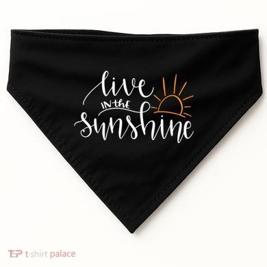 Live In The Sunshine USA-Made Doggie Bandana
