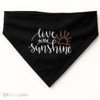 Live In The Sunshine USA-Made Doggie Bandana thumb 0