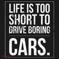 Life Is Too Short To Drive Boring Cars Funny Car Quote Distressed Women's Hoodie thumb 2