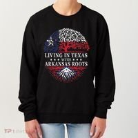 Living In Texas With Arkansas Roots Women's Sweatshirt thumb 0