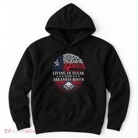 Living In Texas With Arkansas Roots Hoodie thumb 0