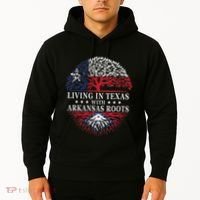 Living In Texas With Arkansas Roots Hoodie thumb 2