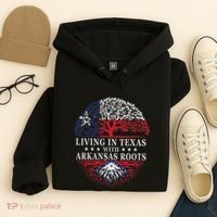 Living In Texas With Arkansas Roots Hoodie thumb 4