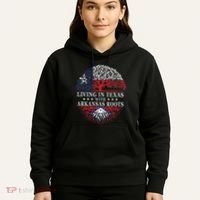 Living In Texas With Arkansas Roots Hoodie thumb 5