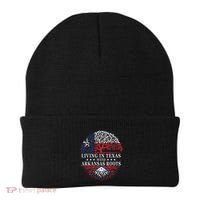 Living In Texas With Arkansas Roots Beanie thumb 0
