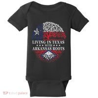 Living In Texas With Arkansas Roots Baby Bodysuit thumb 0