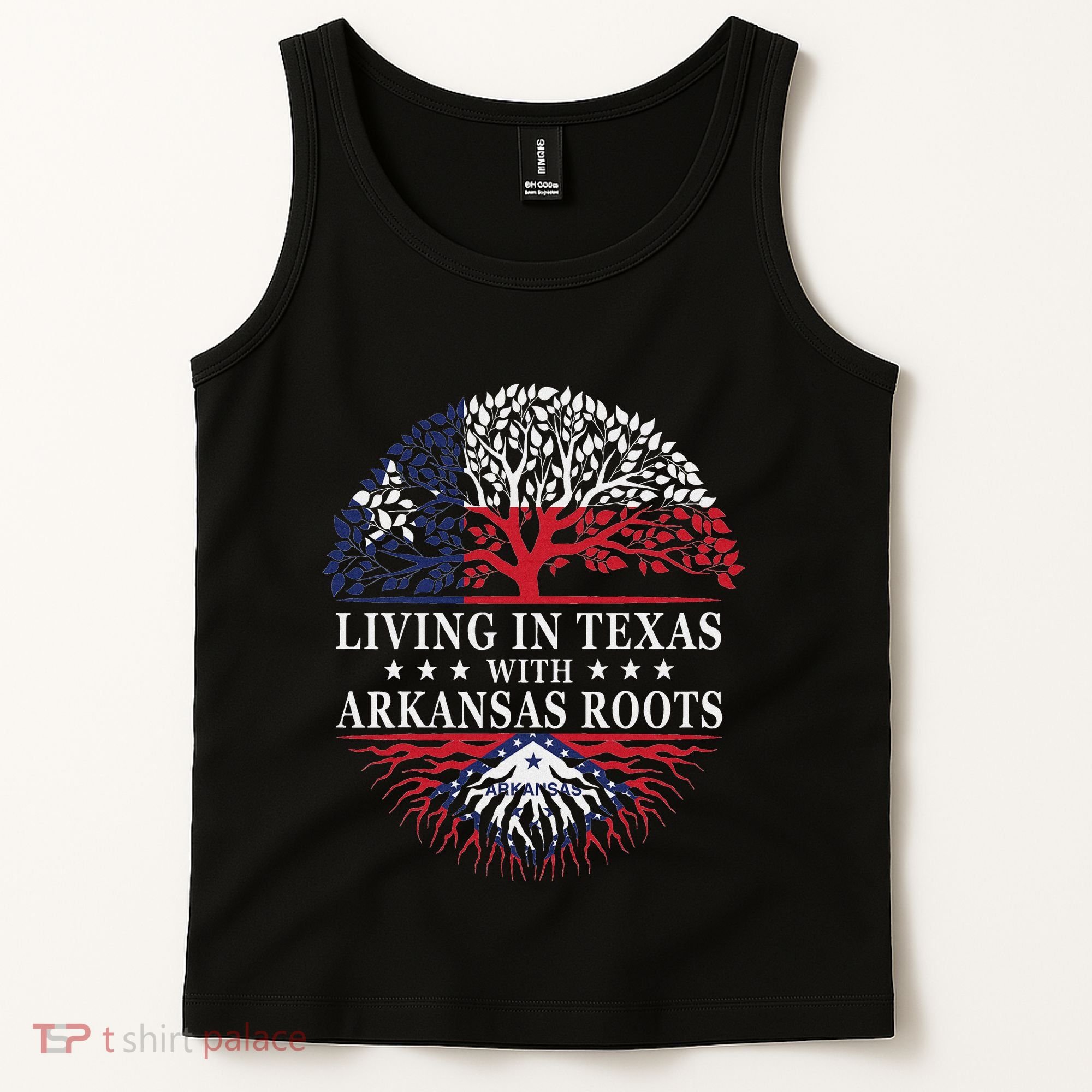 Living In Texas With Arkansas Roots Tank Top