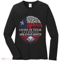 Living In Texas With Arkansas Roots Women's Long Sleeve Shirt thumb 0