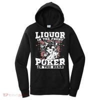 Liquor In The Front Poker In The Rear Awesome Racing Women's Hoodie thumb 0