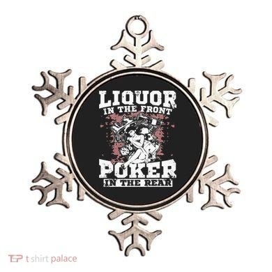 Liquor In The Front Poker In The Rear Awesome Racing Ornament