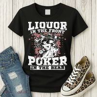 Liquor In The Front Poker In The Rear Awesome Racing Women's T-Shirt thumb 3