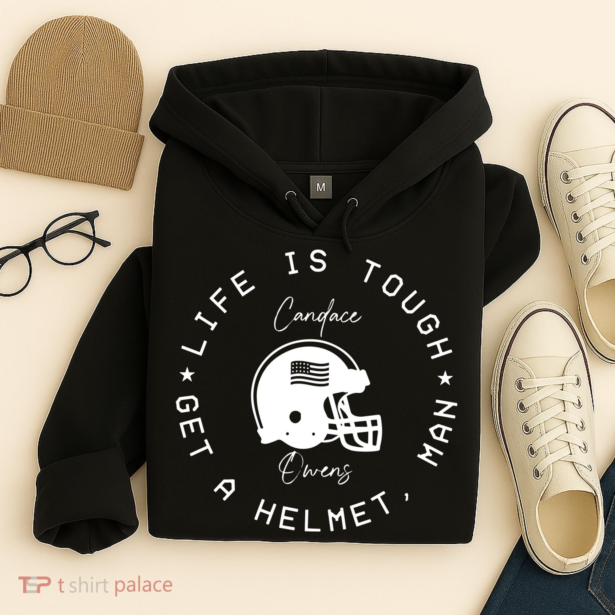 Life Is Tough Get A Helmet Hoodie