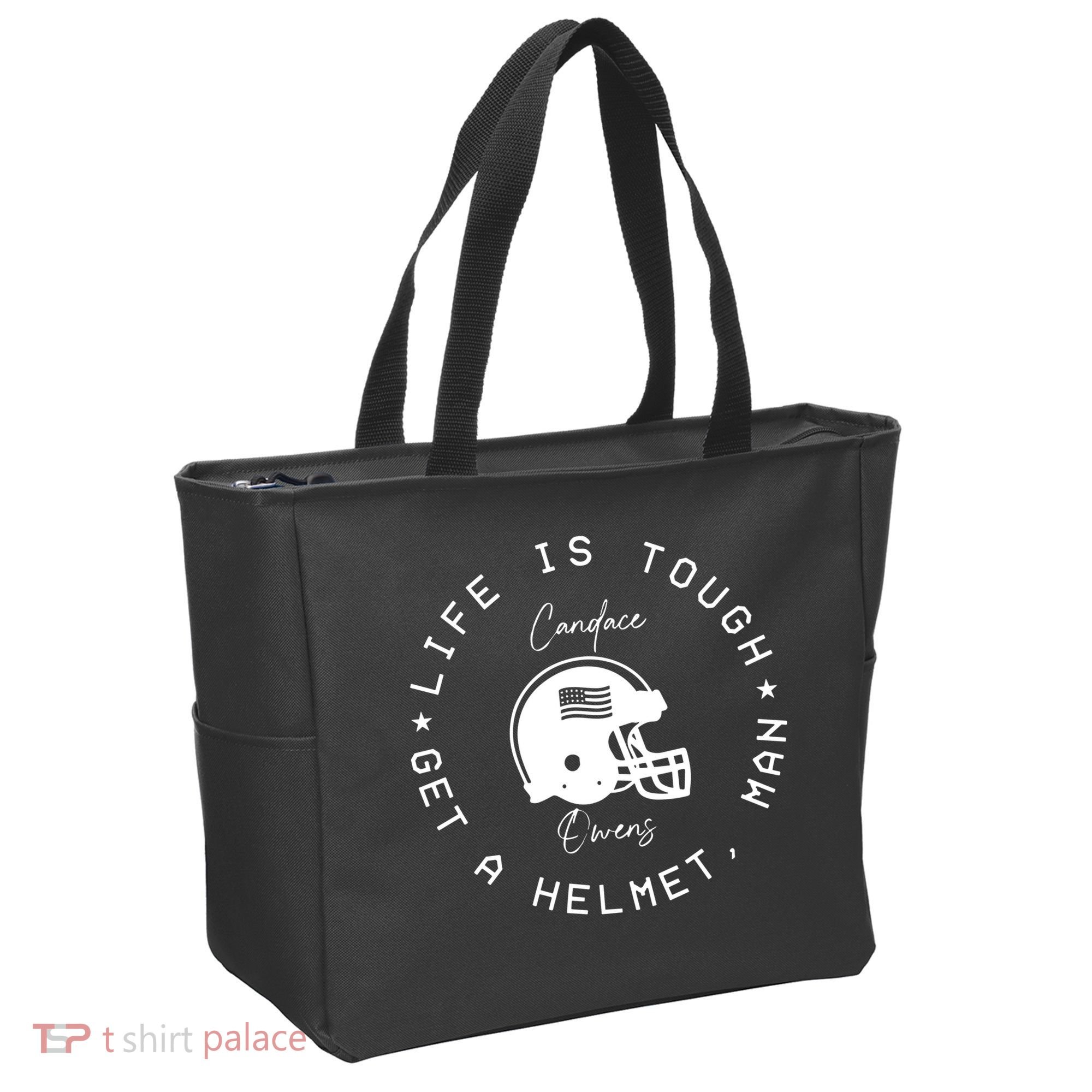 Life Is Tough Get A Helmet Tote Bag
