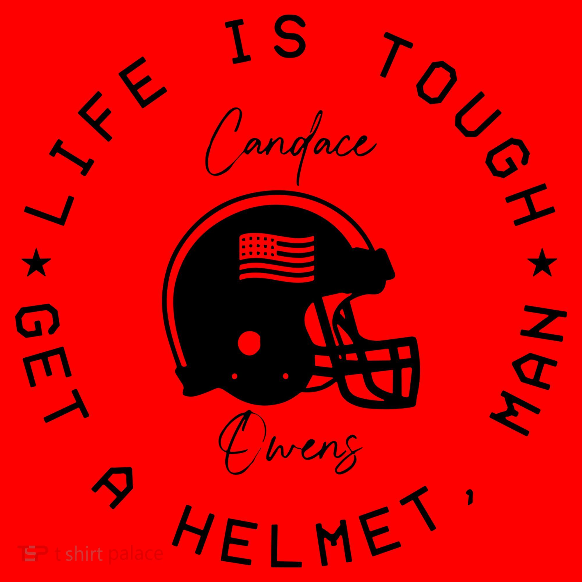 Life Is Tough Get A Helmet Santa Hat