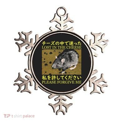 Lost In The Cheese Japanese Rat Ornament
