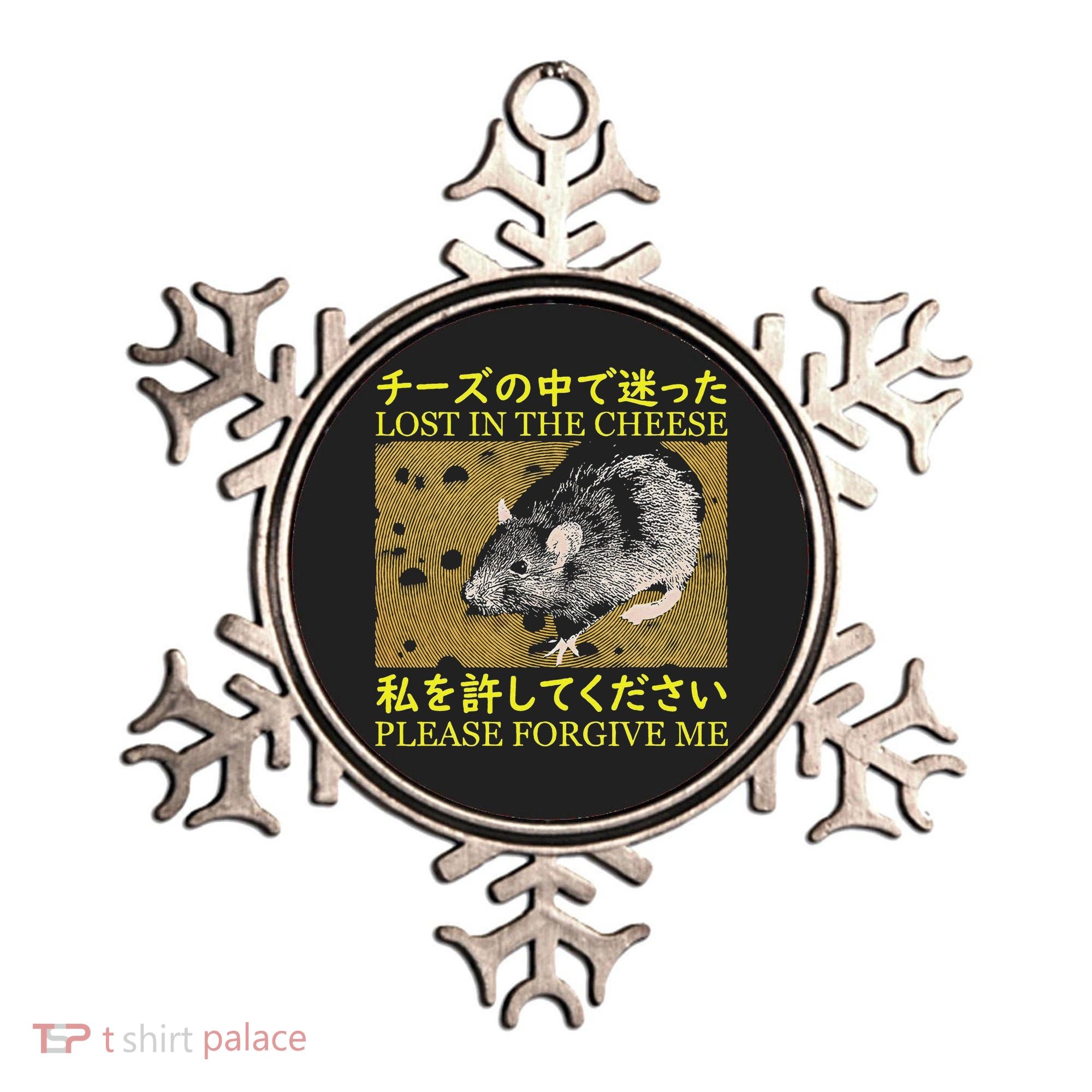 Lost In The Cheese Japanese Rat Ornament