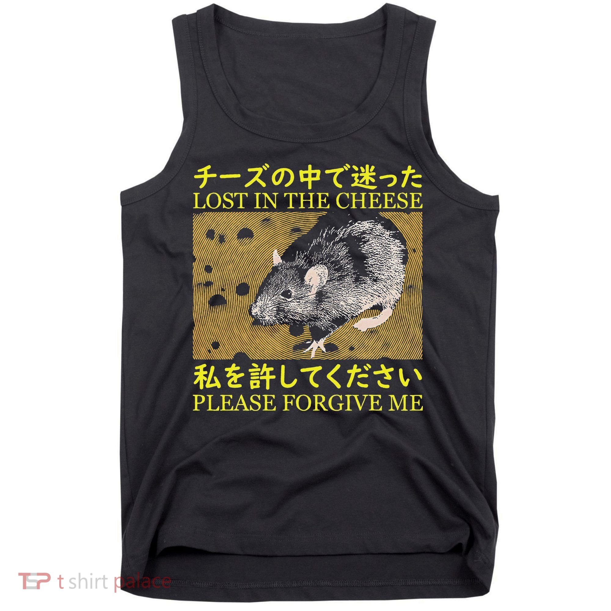Lost In The Cheese Japanese Rat Tank Top