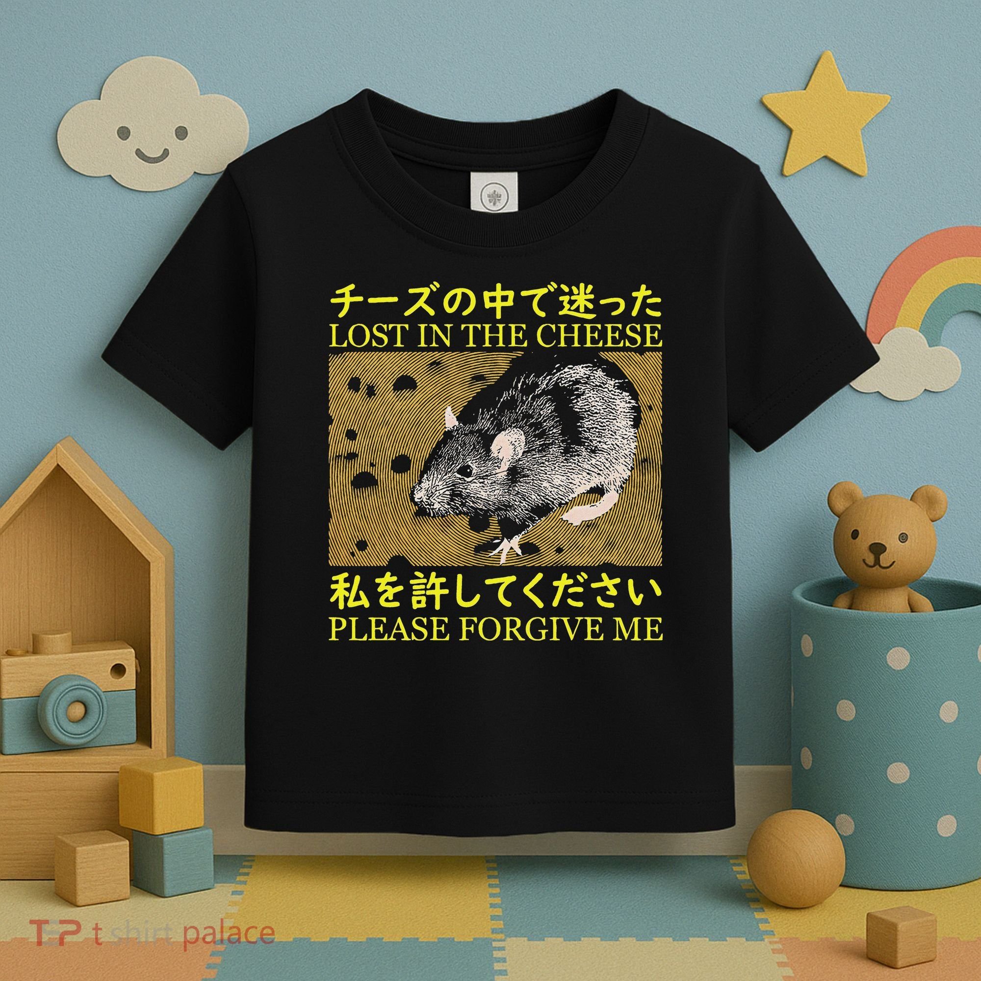 Lost In The Cheese Japanese Rat Toddler T-Shirt