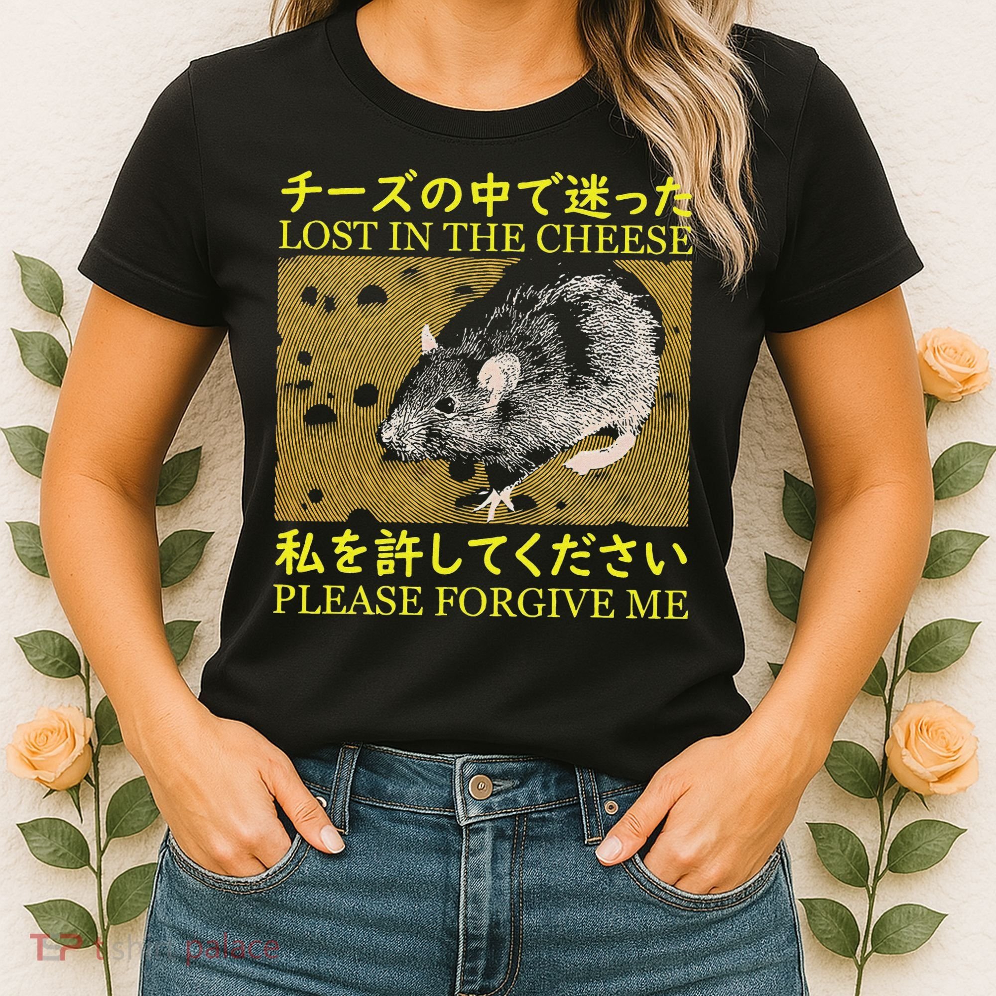 Lost In The Cheese Japanese Rat Women's T-Shirt